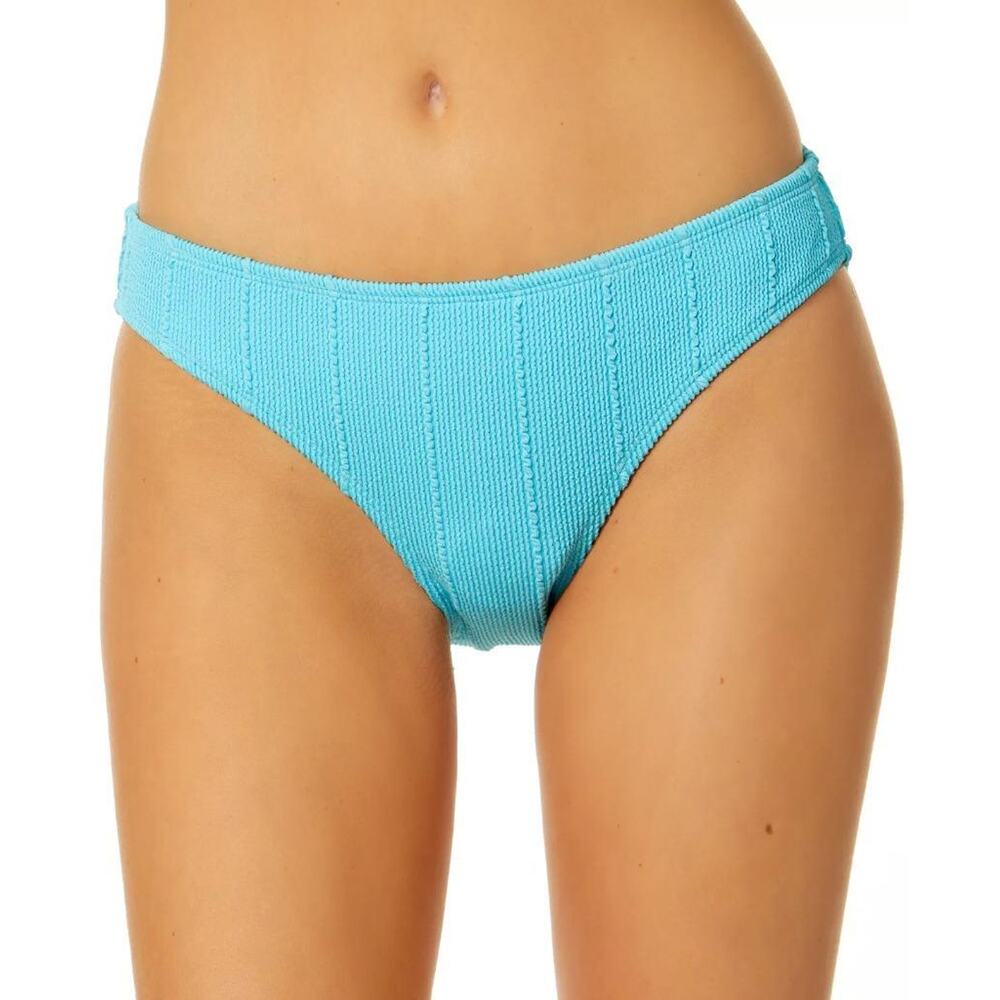 Salt + Cove Junior's Blue Popcorn-Rib Hipster Bikini Bottoms Size L